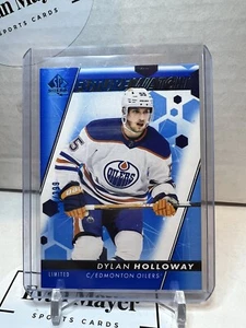 2022-23 SP AUTHENTIC DYLAN HOLLOWAY FUTURE WATCH LIMITED BLUE /399 #106 OILERS - Picture 1 of 2