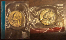 United States 1972 & 1972D UNC Jefferson Nickels in Mint Cello