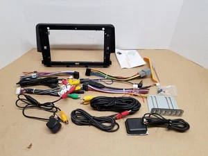 Arnés de bisel de borde de panel de fascia estéreo de radio de coche de 9" para Honda Civic 2016~21 - Imagen 1 de 9