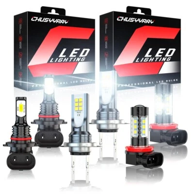 Para For 2006-2013 Suzuki Grand Vitara LED faro 9005 H7 H11 luces antiniebla 6x - Image 1 of 4