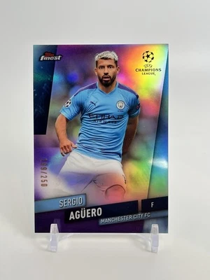 2019-20 Topps Finest UCL Purple Refractor /250 Sergio Aguero Sergio Agüero #99 - Image 1 of 2