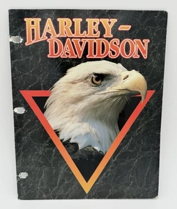 Vintage '90's HARLEY-DAVIDSON Classic Eagle Paper School Folder 3 ring #4002 - Picture 1 of 5