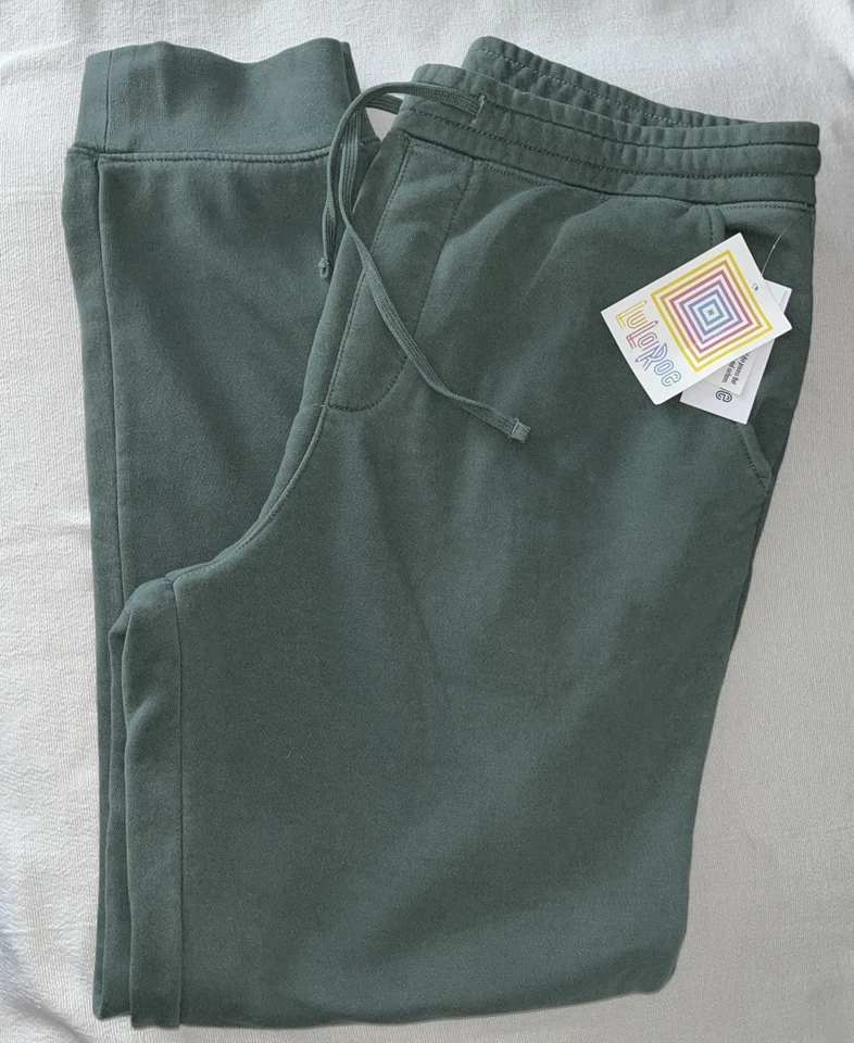NUEVO CON ETIQUETAS - LuLaRoe - Boyfriend Joggers - Verde - Grande Foto 1 de 4