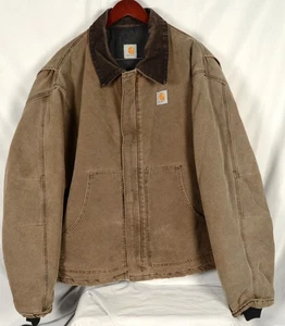 Vintage Carhartt Arctic Detroit Jacket J22 Chestnut USA MADE Size 3XL XXXL - Picture 1 of 8