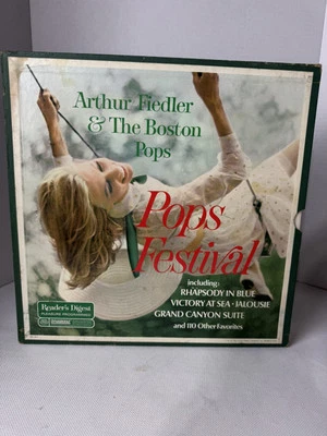 Arthur Fiedler&The Boston Pops Festival Box Set Readers Digest 10 Album W/ Book - Image 1 of 4