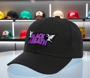 Ozzy Osbourne BLACK SABBATH Flying Demon Bat Baseball Cap Hat Heavy Metal NEW - Picture 1 of 1