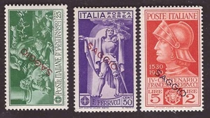 Italia Regno, tre valori Ferrucci del 1930 con soprastampa SAGGIO (Sorani) -BT33 - Foto 1 di 3