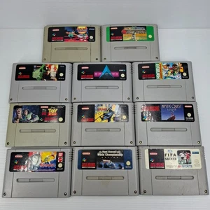 11 X SNES Games Super Nintendo Cartridges PAL - AWESOME VALUE - READ - Picture 1 of 10