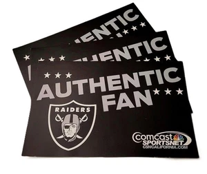 Oakland Raiders Game Day 2013 'AUTÉNTICO FAN' Carteles Calendario Comcast LOTE 3 - Imagen 1 de 3