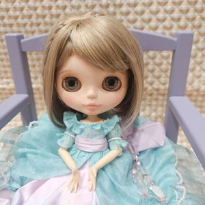 Custom Blythe Puppe Mishatea Lyublyu Outfit enthalten blonde Bob grüne Augen - Bild 1 von 8