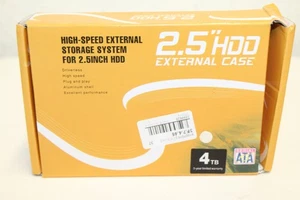 2.5 HDD External Case 4TB Neu Rechnung MwSt - Afbeelding 1 van 3