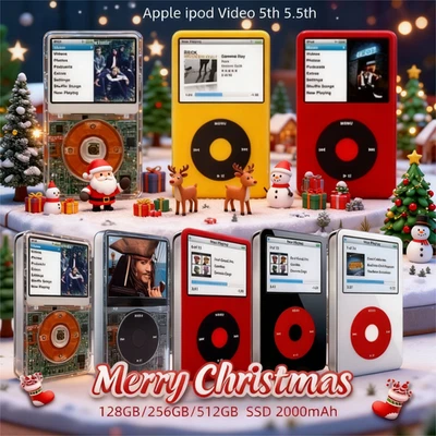 NEW Enhanced Apple iPod Classic Video 5th 5.5 Gen 256GB /512GB/1TB SD Card SSD - Image 1 of 4