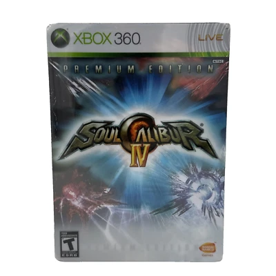 Soul Calibur IV Premium Edition Xbox 360 SEALED Steelbook NTSC 2008 Namco - Image 1 of 4