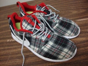 Nike Hombres Pendleton CHUKKA Lana Cuadros Cuero Negro Swoosh Zapatos-728460-991 14 - Imagen 1 de 10