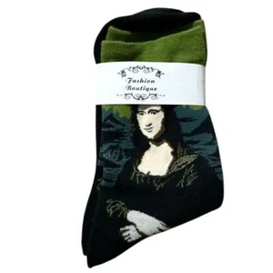 Mona Lisa Socken Neuheit Unisex 6-12 Crazy Fun SF35 - Bild 1 von 2