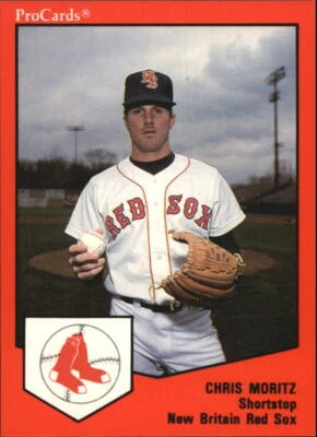 1989 New Britain Red Sox ProCards Chris Moritz Houston Texas TX Baseball Card - Image 1 of 2