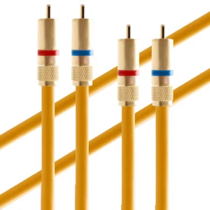 Paar HiFi RCA Kabel Signalkabel Vergoldete Stecker Interconnect Drähte Stecker - Picture 1 of 15