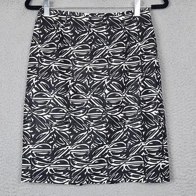 LAFAYETTE 148 Skirt Womens Petite Size 4 Black and White Straight and Pencil - Image 1 of 4
