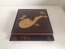 A Japanese Meiji Period Makie Lacquered Confectionary Box (Kashiki)