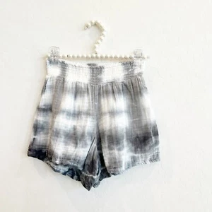 Michael Stars Women's Peggy Smock Waist Gauze Shorts Soft Tie-Dye Gray XS NWT - Picture 1 of 5