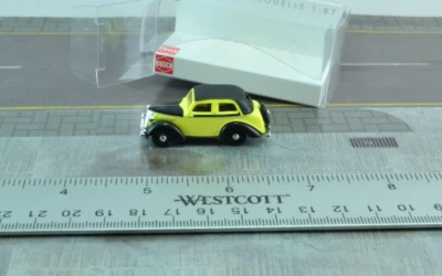 Coche Ford Eifel Busch 41206 Old Timer negro - amarillo escala HO 1:87 Foto 1 de 2