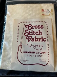 Regency - Hardanger 22 quilates - Marfil - Tela de algodón 1 pieza 12"x12" Aida - Imagen 1 de 2
