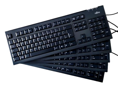 5x FUJITSU KB400 PS/2D | TASTATUR DEUTSCH QWERTZ S26381-K551-L420-B1 | ZUST. GUT - Bild 1 von 3