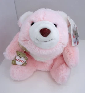 Gund Vintage Pink Snuffles Bear Plush With Tags 9" 1980 - Picture 1 of 9