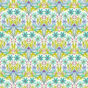 Tula Pink - Moon Garden – Dragon Your Feet Dawn cotton quilting fabric - Imagen 1 de 1