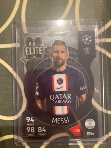 RARE Match Attax Chrome X Messi PSG Argentina - Picture 1 of 2
