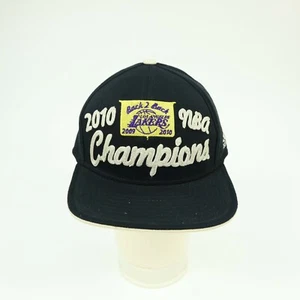 LA Los Angeles Lakers 2010 Back to Back NBA Champions Hat Cap Adidas Black - Picture 1 of 11