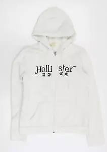 Hollister Women's White Hoodie Jacket S Casual - Picture 1 of 12