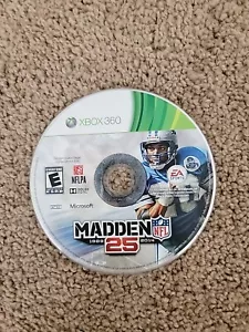 NFL Madden 25 X-box 360 Disc Only Cleaned, Tested, Working - Picture 1 of 2