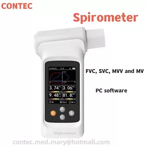 SP90 Color Handheld Digital Spirometer Pulmonary Function Bluetooth Software NEW - Bild 1 von 9