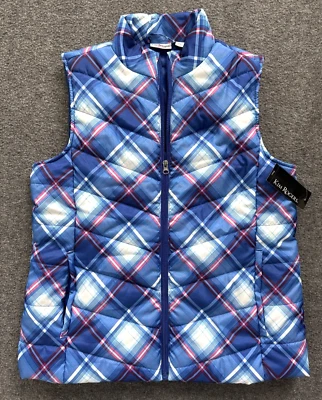 Chaleco acolchado Kim Rogers Athleisure nuevo con etiquetas, azul Delta, mujer PS, $44 venta al por menor Foto 1 de 4