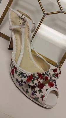 MARTINEZ VALERO Corrina Estampado Floral Noche Correa Tacón, Pétalos de Organza (9M) Foto 1 de 4