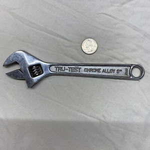 Tru-Test Chrome Alloy 8” Adjustable Wrench - Full Drop Forged- Japan - Picture 1 of 2
