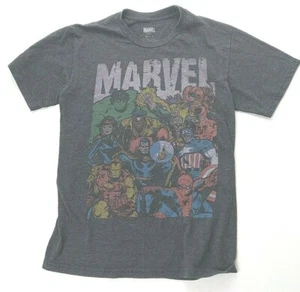 Marvel Comics Superhelden T-Shirt Small Spiderman Hulk Iron Man Captain America - Bild 1 von 4