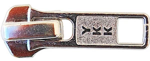 YKK Diapositiva Cerniera Argento 5 MM per Catena IN Metallo - Foto 1 di 10