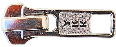 YKK Diapositiva Cerniera Argento 5 MM per Catena IN Metallo - Immagine 1 di 2