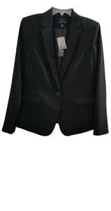 Worthington Damen Blazer schwarz gefüttert Polyester-Rayon-Elasthan Größe 12 neu mit Etikett.  - Bild 1 von 5