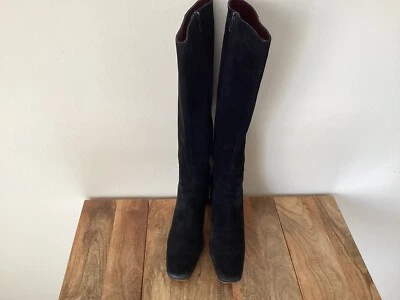 Botas hasta la rodilla de gamuza negras Anne Klein para mujer talla 8,5 Foto 1 de 4