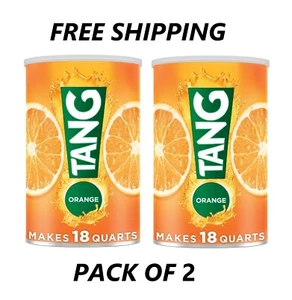 (2 pack) Tang Jumbo Orange Drink Mix with Vitamin C, 58.9 oz Canister New - Picture 1 of 1