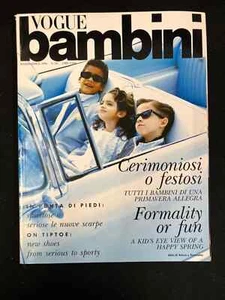 VOGUE BAMBINI FASHION MAGAZINE, MARCH/APRIL 1996, NO.131, IN ITALIAN - Picture 1 of 9