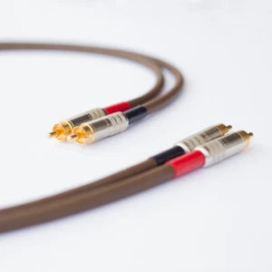 Belden 8402 with Switchcraft 3502AAU, Hi-Fi High-End RCA Interconnect Cable Pair - Picture 1 of 3