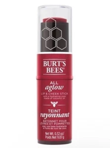 2 Pack- Burt's Bees All Aglow Lip & Cheek Stick 1253 Dahlia Dew 0.32 oz - Picture 1 of 3