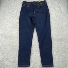 Banana Republic Jeans Womens 3x26 Blue Denim High Rise Skinny Leg Ankle Length