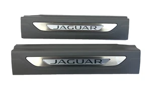 Genuine Jaguar XF 16-18 Front Illuminated Treadplates Light Oyster T2H19048/7AMT - Picture 1 of 4