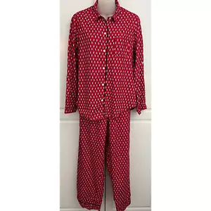 Victoria's Secret 2pc. Penguin Pajama Set Red Size M NWOT - Picture 1 of 8