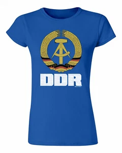 DDR East Germany Womens Ladies T-Shirt SALE Clearance Gift Christmas Country Top - Picture 1 of 2